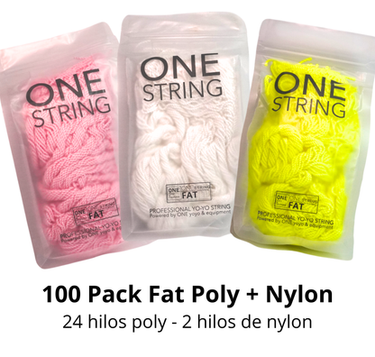 ONE YOYO & EQUIPMENT 100 Pack Fat Poly + Nylon