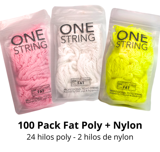 ONE YOYO & EQUIPMENT 100 Pack Fat Poly + Nylon