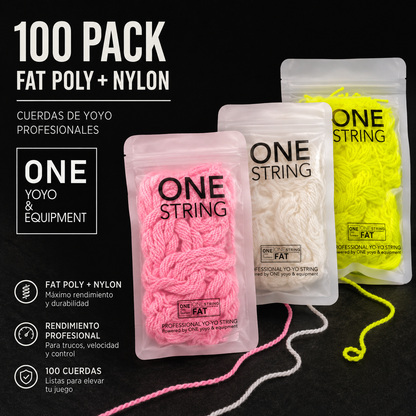 ONE YOYO & EQUIPMENT 100 Pack Fat Poly + Nylon