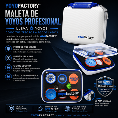 Maleta Traparente de 6 yoyos - yoyofactory