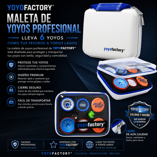 Maleta Traparente de 6 yoyos - yoyofactory