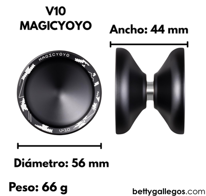 V10 - yoyo de Aluminio para Intermedios y Avanzados de magicyoyo